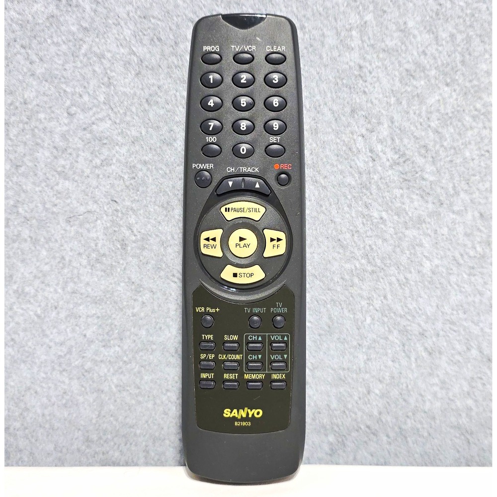 SANYO B21903 Wireless Remote Control for Sanyo TV/VCR Black 1999  5m